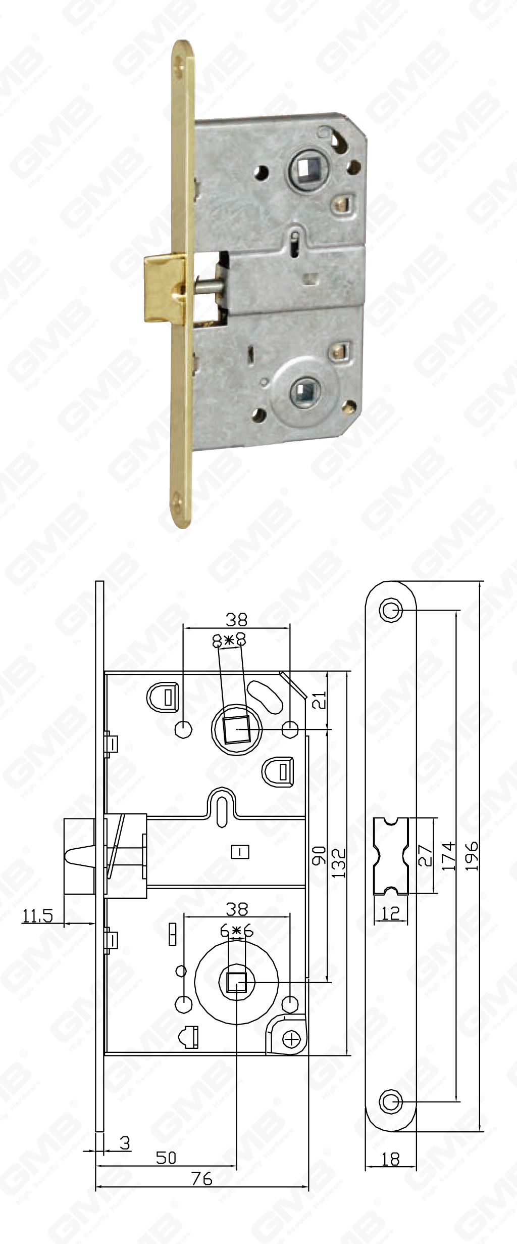 02 Mortise Lock_410B-52