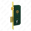 High Security Mortise Door lock Steel Brass deadbolt Zamak Brass latch cylinder hole Lock Body [6005-III(85X40)(85X45)]