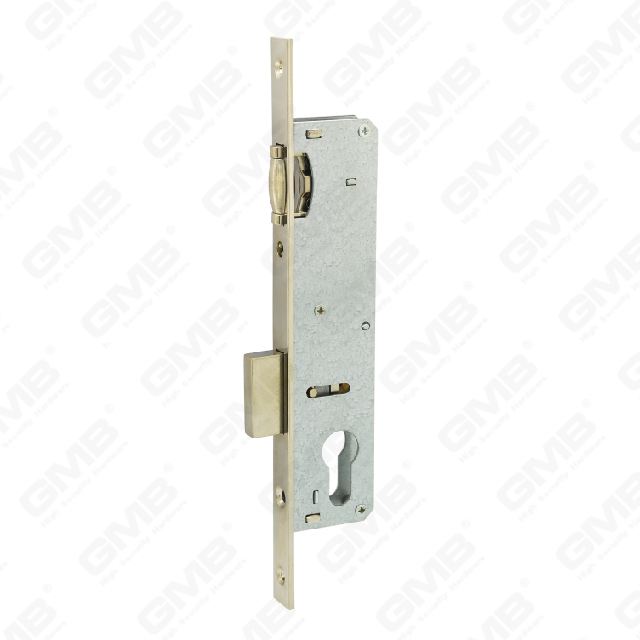 High Security Aluminum Door Lock Narrow Lock cylinder hole roller latch Lock Body (163-20R 25R 30R 35R)