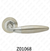 Zamak Zinc Alloy Aluminum Rosette Door Handle with Round Rosette (Z01068)