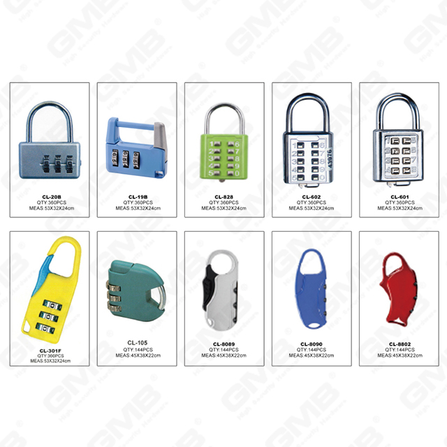 Luggage combination lock padlock