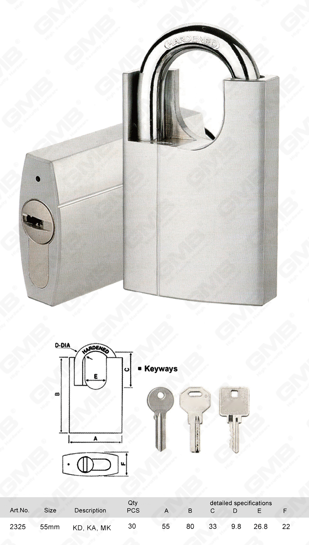 挂锁网站图3_【232】BRASS PADLOCK WITH SHACKLE PROTECTED (interchangeable cylinder)-44