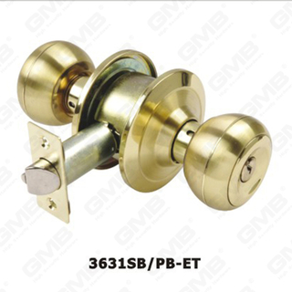 Modern Style ANSI Standard Cylindrical Knob Lock Series (3631SB PB-ET)