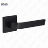 Modern Simple Solid Zinc Alloy Split Door Lock Handle on Square Rosette（Z072503）