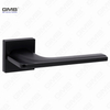 Modern Simple Solid Zinc Alloy Split Door Lock Handle on Square Rosette（Z072501）