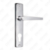 Door Handle Pull Wooden Door Hardware Handle Lock Door Handle on Plate for Mortise Lockset by Zinc Alloy or Steel Door Plate Handle (4230)