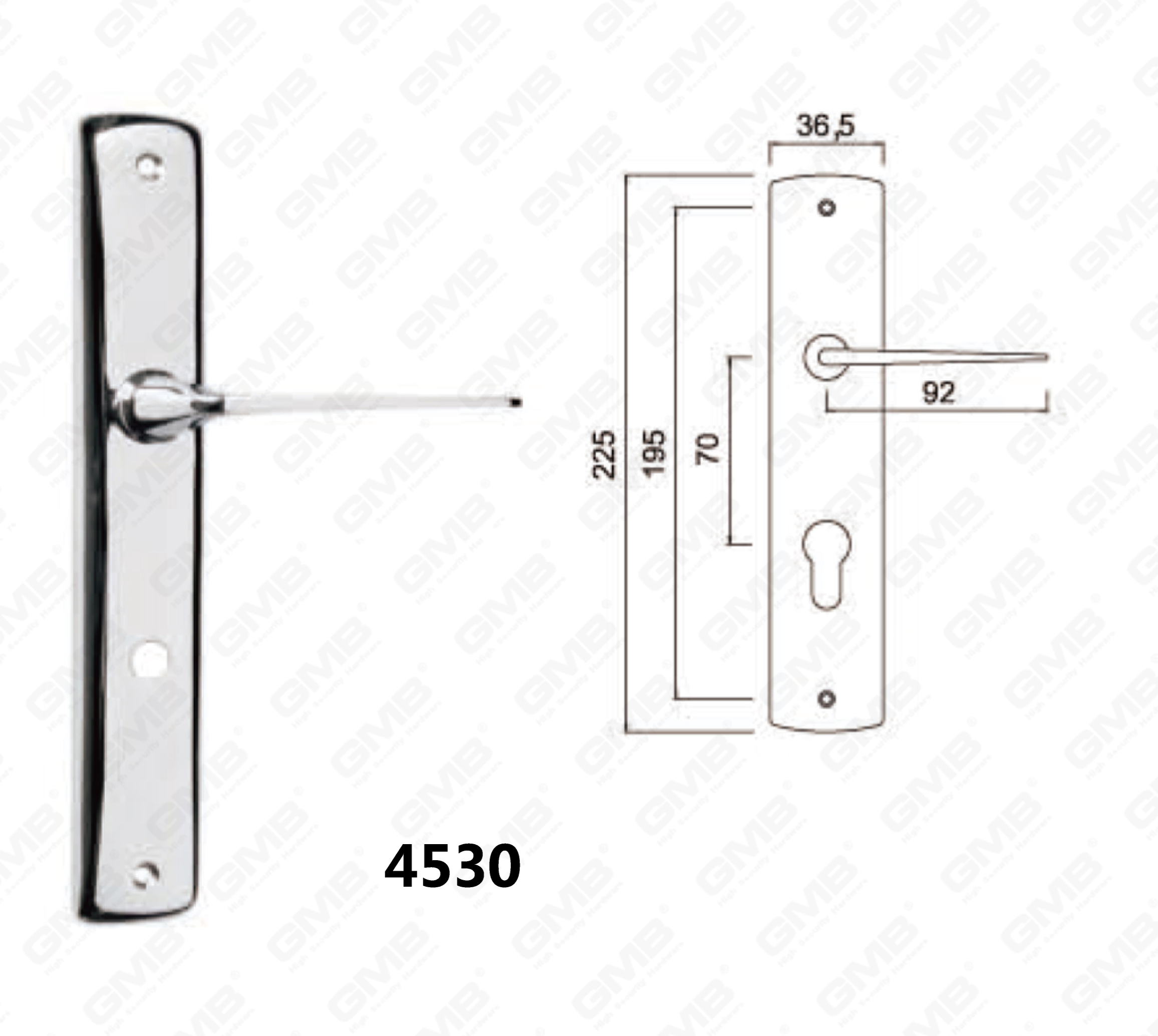 4530Handle on Plate