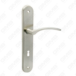 Door Handle Pull Wooden Door Hardware Handle Lock Door Handle on Plate for Mortise Lockset by Zinc Alloy or Steel Door Plate Handle (215225)