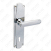 Door Handle Pull Wooden Door Hardware Handle Lock Door Handle on Plate for Mortise Lockset by Zinc Alloy or Steel Door Plate Handle (693LD)