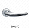Zamak Zinc Alloy Aluminum Rosette Door Handle with Round Rosette (Z02169)