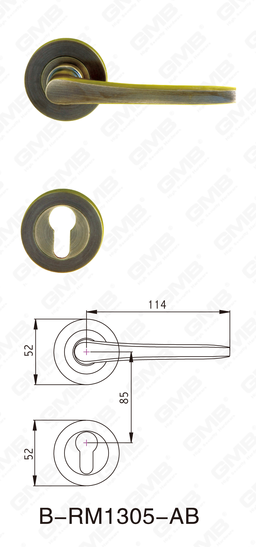 06 Brass Handle_B-RM1305-AB-80