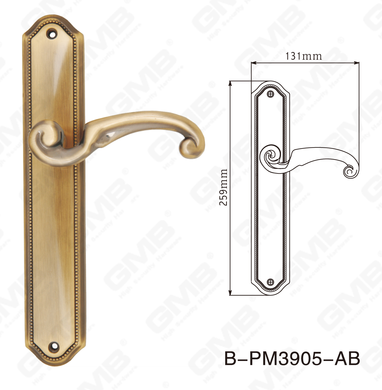 06 Brass Handle_B-PM3905-AB-28