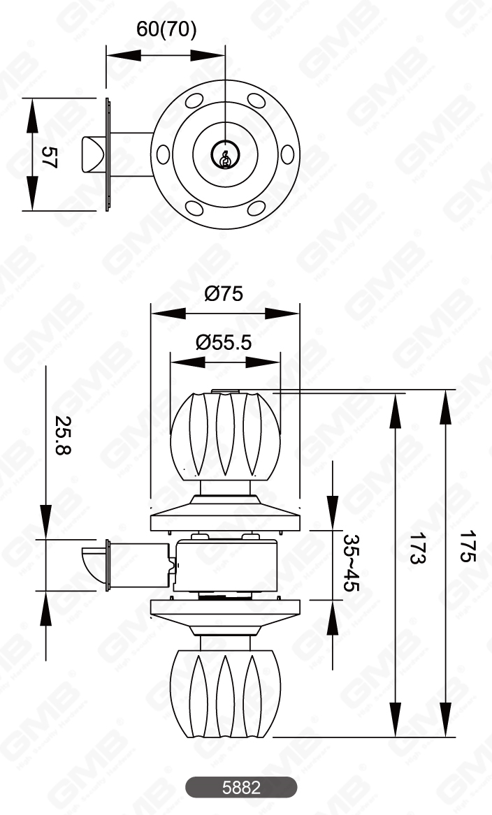 05 Cylindrical Knob Lock Series-22