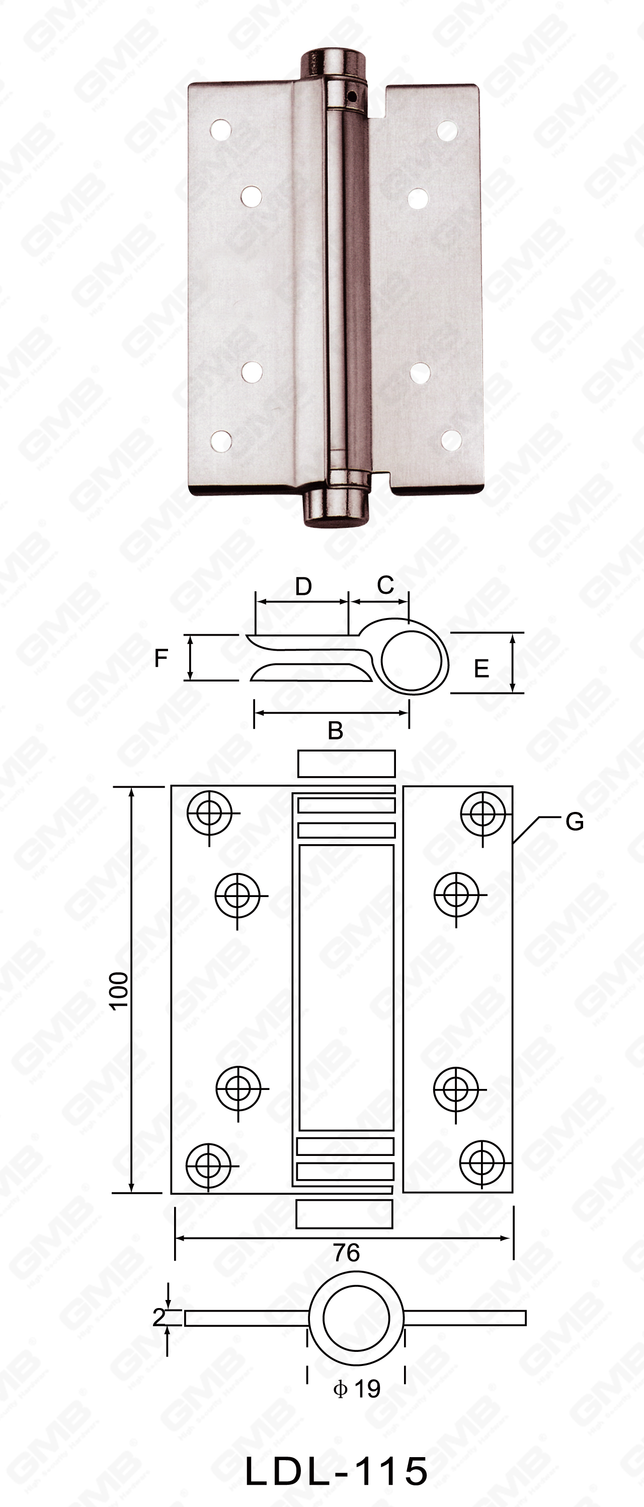 Stainless Steel Hinge Series_LDL-115-41