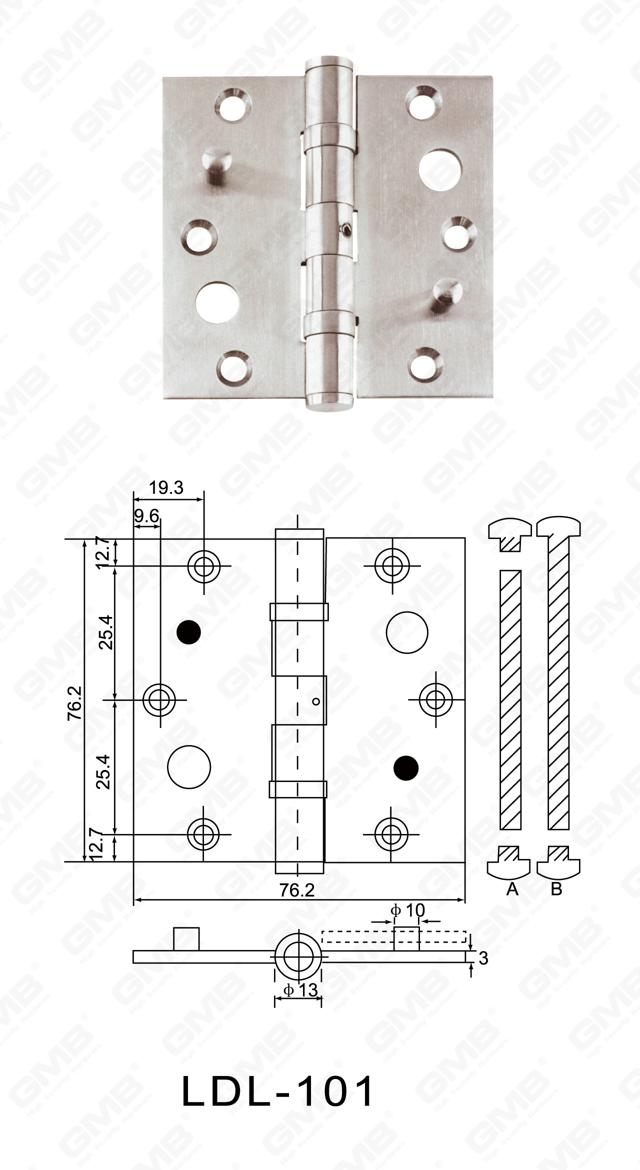 Stainless Steel Hinge Series_LDL-101-02