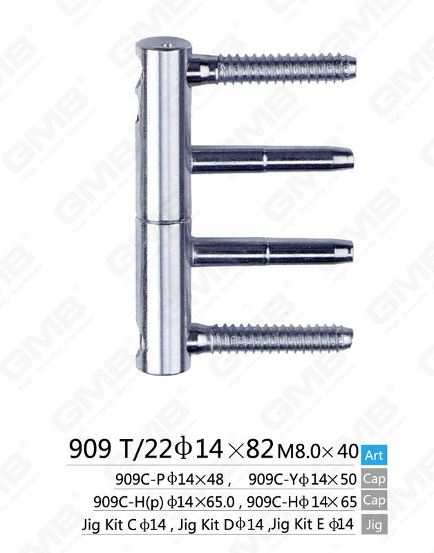 3D Adjustable Hinge with Four Pins [909 T22 φ14×82]
