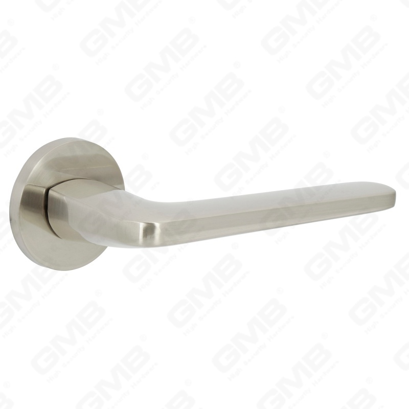 New Modern House Decoration Aluminum Door Handle on Round Rosette