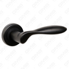 Modern Simple Solid Zinc Alloy Split Door Lock Handle on Round Rosette（Z062420）