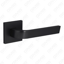 Modern Simple Solid Zinc Alloy Split Door Lock Handle on Square Rosette（Z072503）