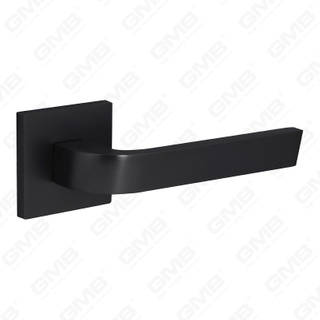 Modern Simple Solid Zinc Alloy Split Door Lock Handle on Square Rosette（Z072503）