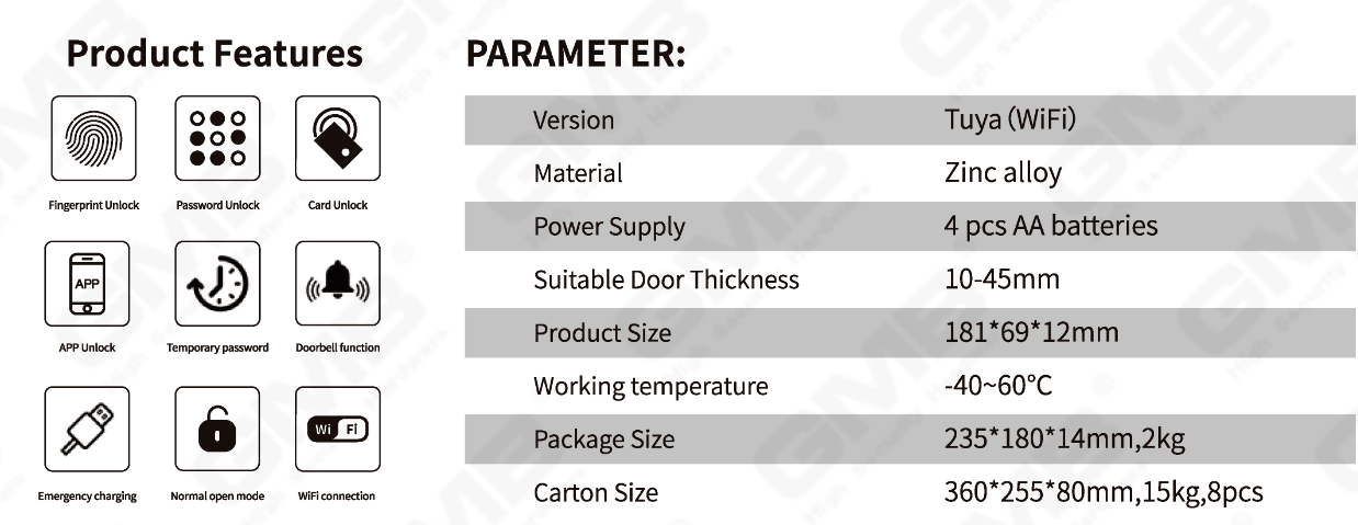 EXTERIOR SMART DOOR LOCK (902)