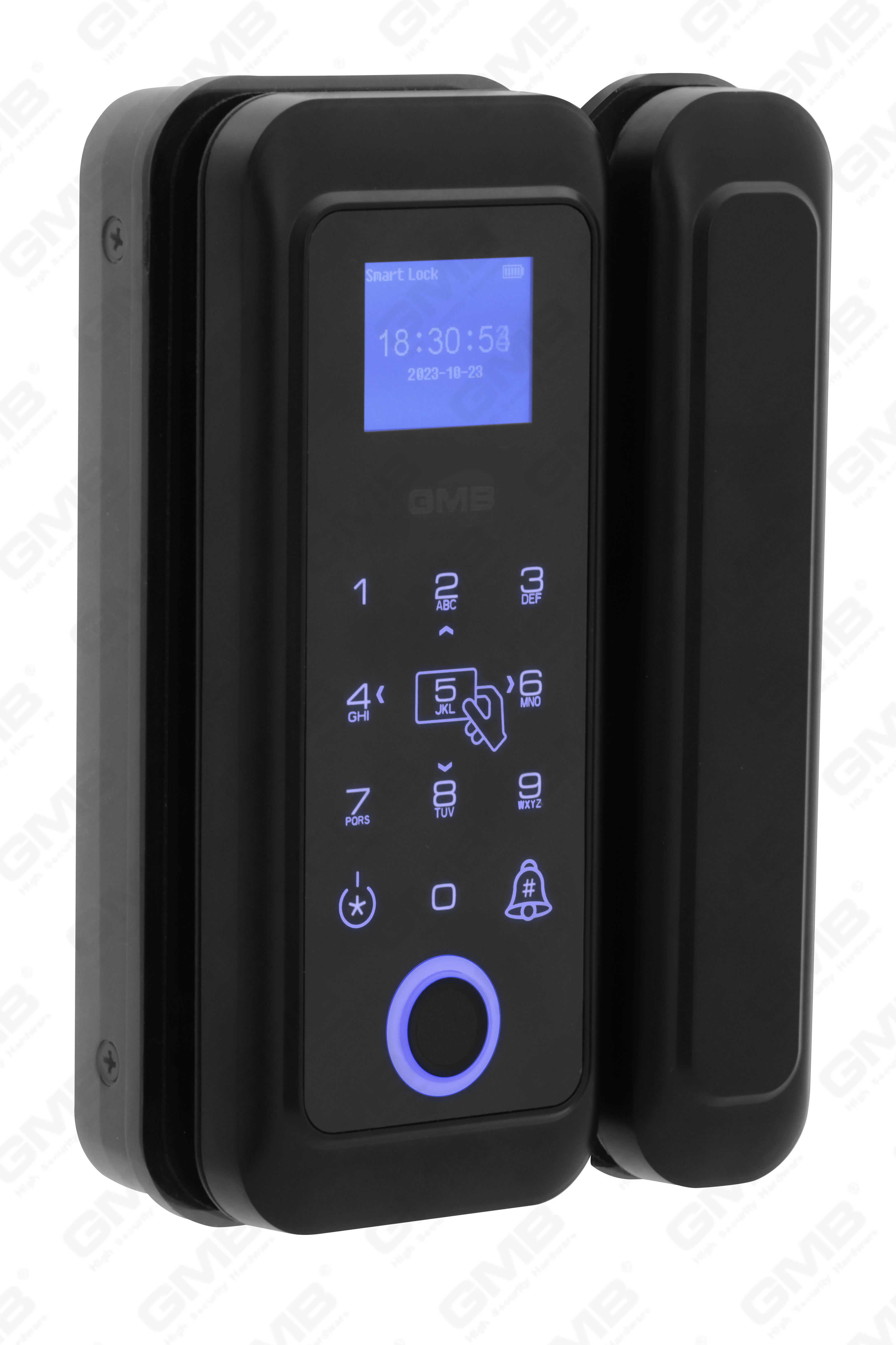 High Security Fingerprint/RFID Card/WiFi/Tuya/TT APP Digital Smart Glass Door Lock (254)