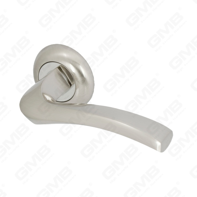 New Modern House Decoration Aluminum Door Handle on Round Rosette
