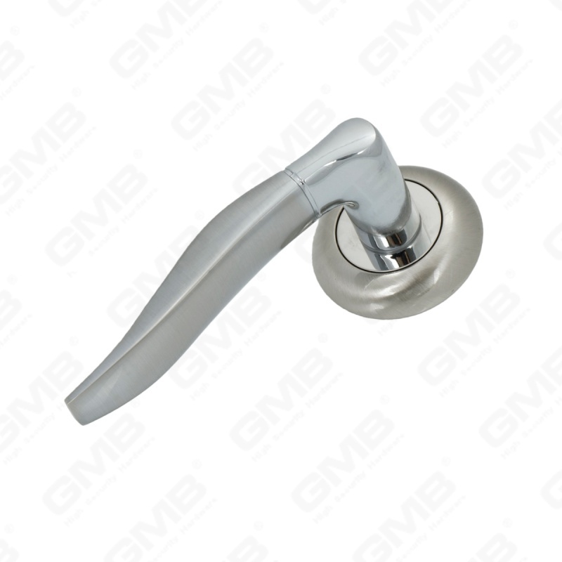 New Modern House Decoration Aluminum Door Handle on Round Rosette