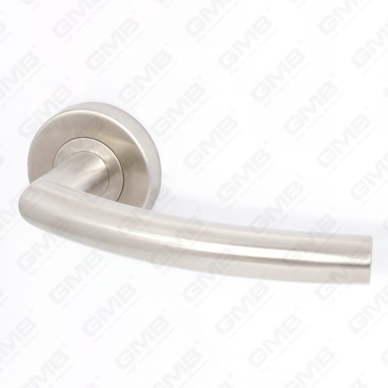 High Quality BS En1906 Grade 4 SUS304 Stainless Steel Entry Round Rose Interior Door Lever Handle (LHT008)