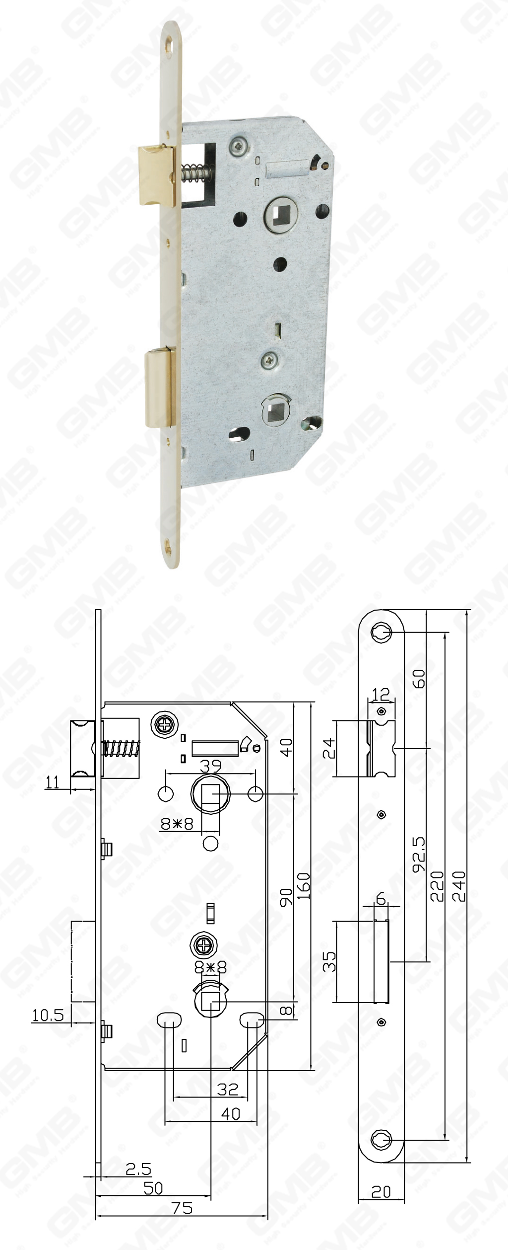 02 Mortise Lock_5090B-74