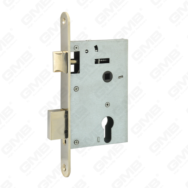 High Security Mortise Door lock Steel deadbolt Zamak latch cylinder hole Lock Body (S001)