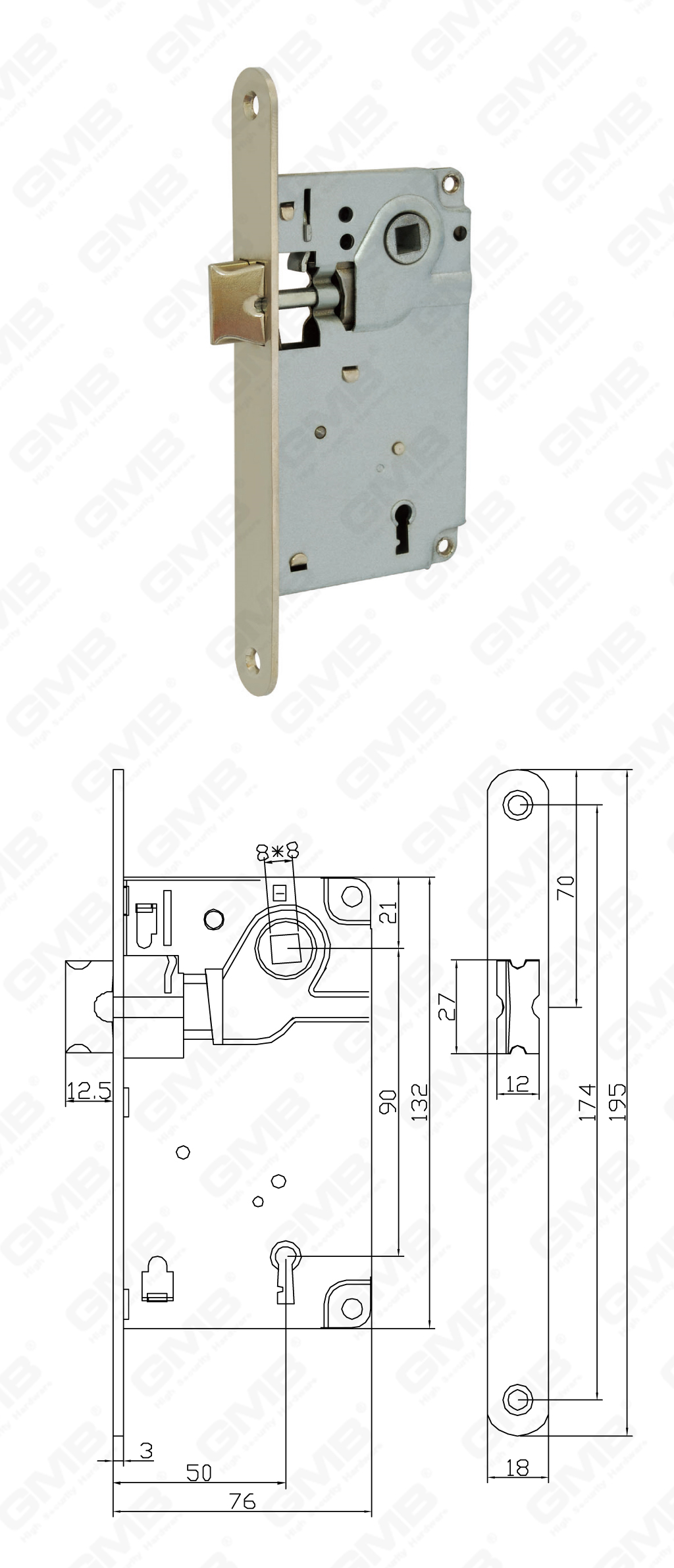 02 Mortise Lock_9171KL-1-90