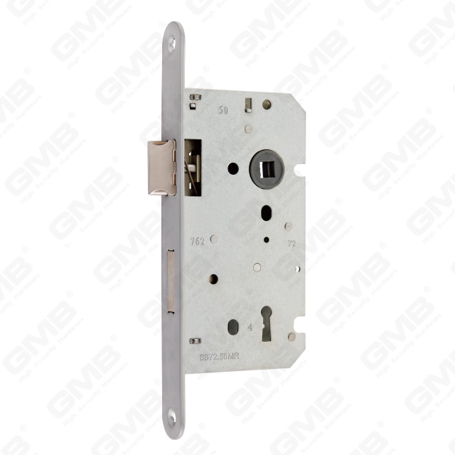 High Security Mortise Door Lock Steel Zamak deadbolt Zamak latch Steel Forend 1 zamak key with 6 differs Lock Body (BB.72.50MR)