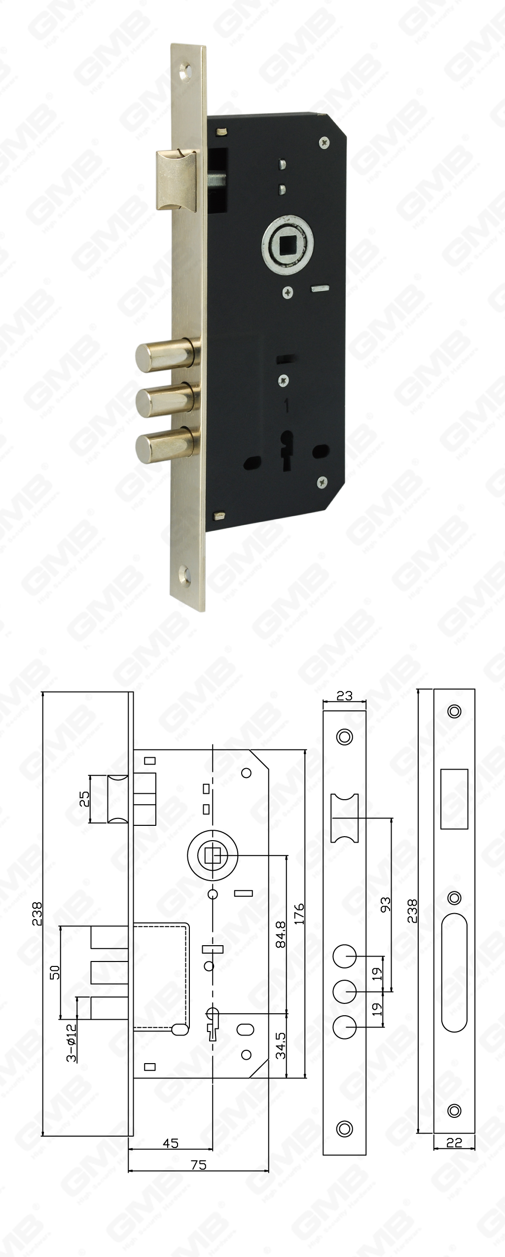 02 Mortise Lock第五部分_6010BK-16