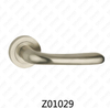 Zamak Zinc Alloy Aluminum Rosette Door Handle with Round Rosette (Z01029)