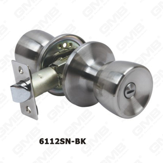 Modern Style ANSI Standard Tubular Knob Lock Square Drive Spindle Key Tubular Knob Lock (6112SN-BK)