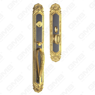 Zinc Alloy Outside Villa Door Handle processed with highly precise CNC machines (ZT9825-HG)
