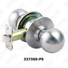 ANSI Standard Cylinder knob removable for rekeying or replacement Cylindrical Knob Lock (3373SS-PS)