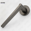 Modern Simple Solid Zinc Alloy Split Door Lock Handle on Round Rosette（Z062403）