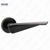 Modern Simple Solid Zinc Alloy Split Door Lock Handle on Round Rosette（Z062415）