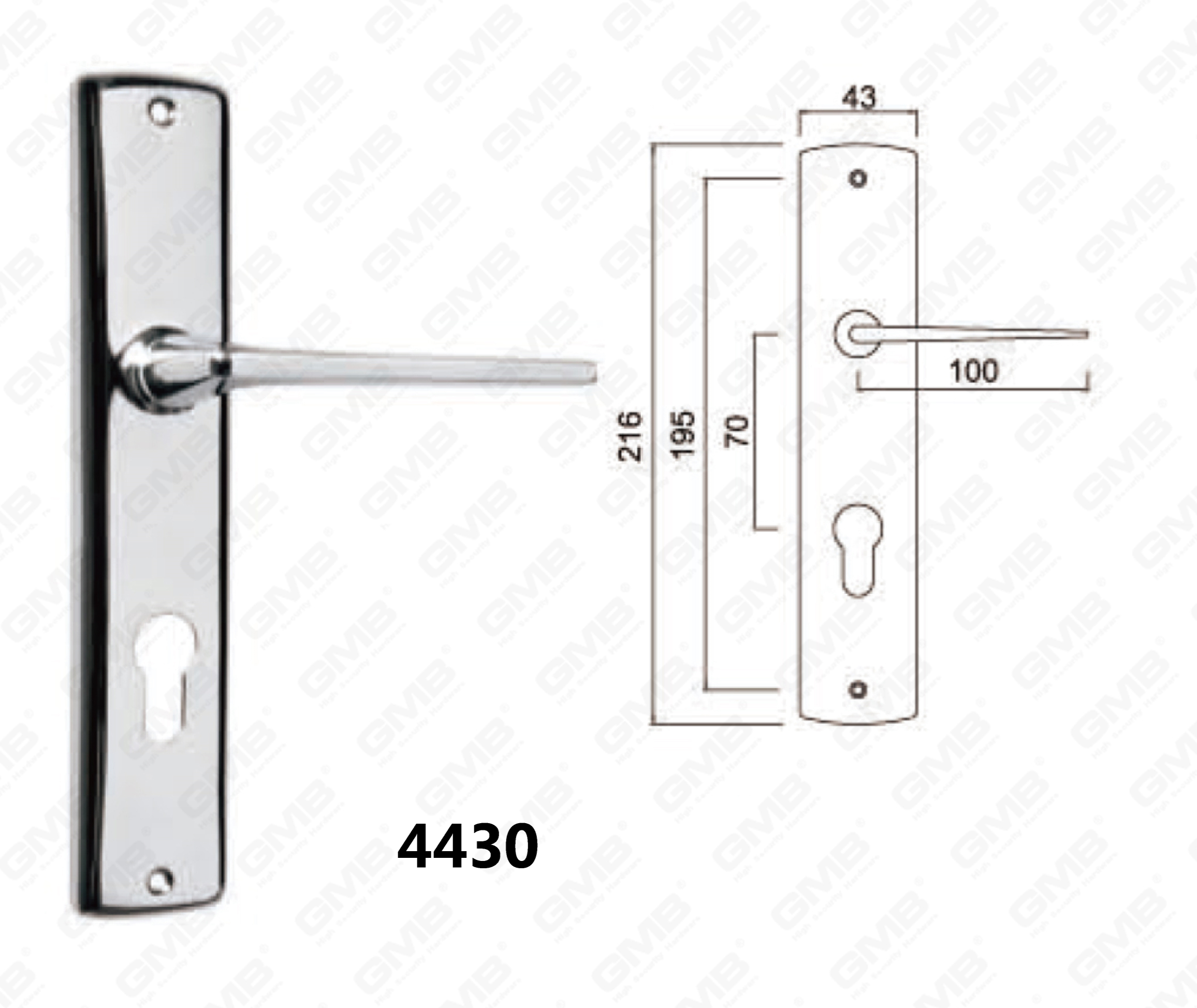 4430Handle Lock Door 