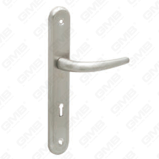 Door Handle Pull Wooden Door Hardware Handle Lock Door Handle on Plate for Mortise Lockset by Zinc Alloy or Steel Door Plate Handle (61530)