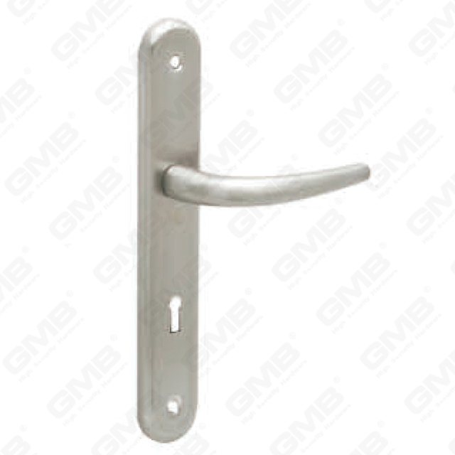 Door Handle Pull Wooden Door Hardware Handle Lock Door Handle on Plate for Mortise Lockset by Zinc Alloy or Steel Door Plate Handle (61530)