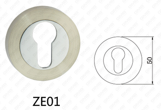 Zamak Zinc Alloy Aluminum Door Handle Round Rosette (ZE01)