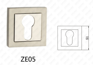 Zamak Zinc Alloy Aluminum Door Handle Square Rosette (ZE05)