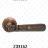 Zamak Zinc Alloy Aluminum Rosette Door Handle with Round Rosette (Z02162)