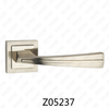 Zamak Zinc Alloy Aluminum Rosette Door Handle with Round Rosette (Z05237)