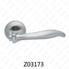Zamak Zinc Alloy Aluminum Rosette Door Handle with Round Rosette (Z02173)