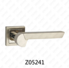 Zamak Zinc Alloy Aluminum Rosette Door Handle with Round Rosette (Z05241)