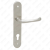 Oxygenate Aluminium Door Handle on Plate Plate Door Handle (215B)